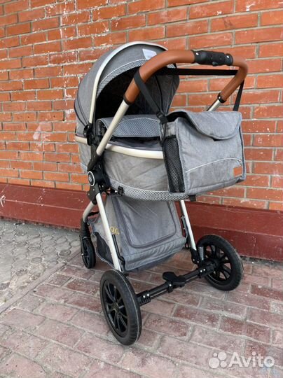 Коляска 2 в 1 Luxmom v9 серый