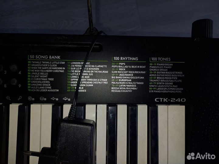 Синтезатор casio ctk 240