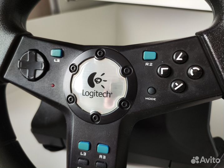 Игровой руль с педалями Logitech E-X2A12 PS2