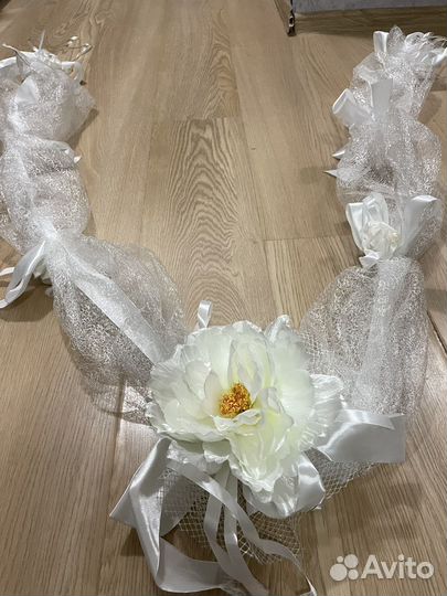 Комплект украшений на свадебную машину