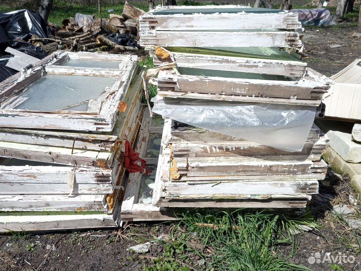 Деревянные окна со стеклопакетом бу