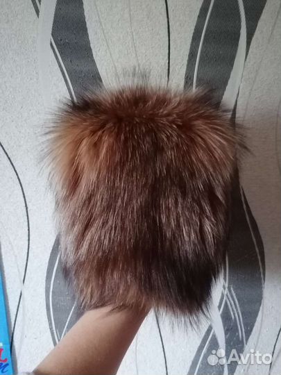 Шапка женская из меха песца
