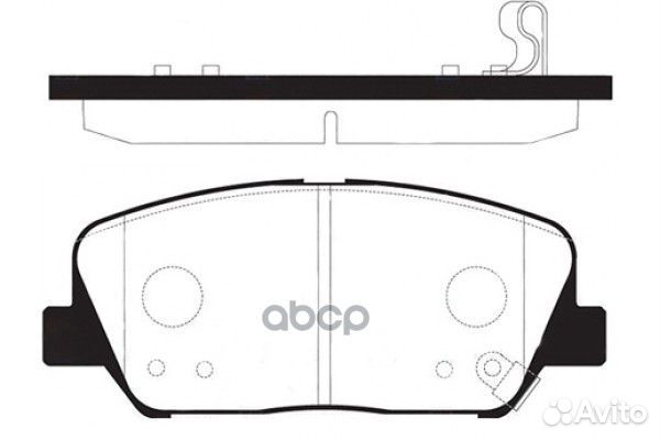 Колодки тормозные дисковые SP1403 Sangsin brake