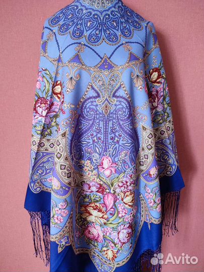 Павловопосадские платки 148х148 княжеский 32, 13