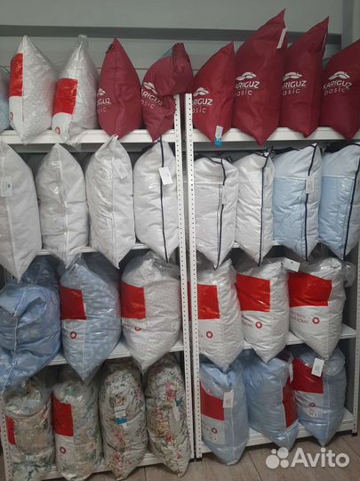 Подушки гусиный пух и с эффектом памяти