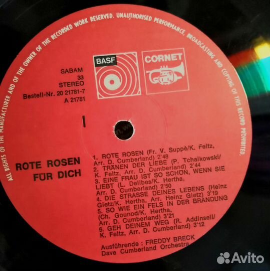 Винил Freddy Breck 1973 Австрия