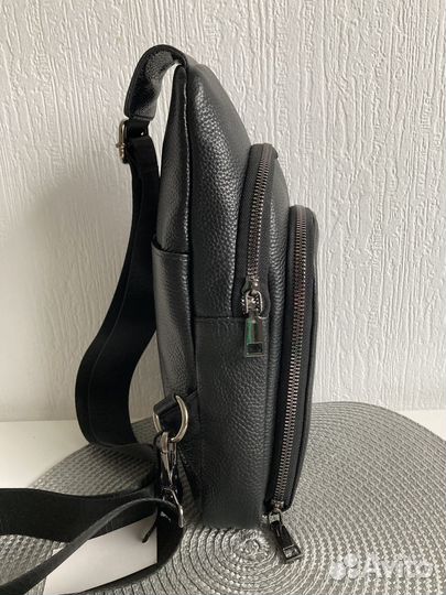 Мужская кожаная сумка Tommy Hilfiger lux sling