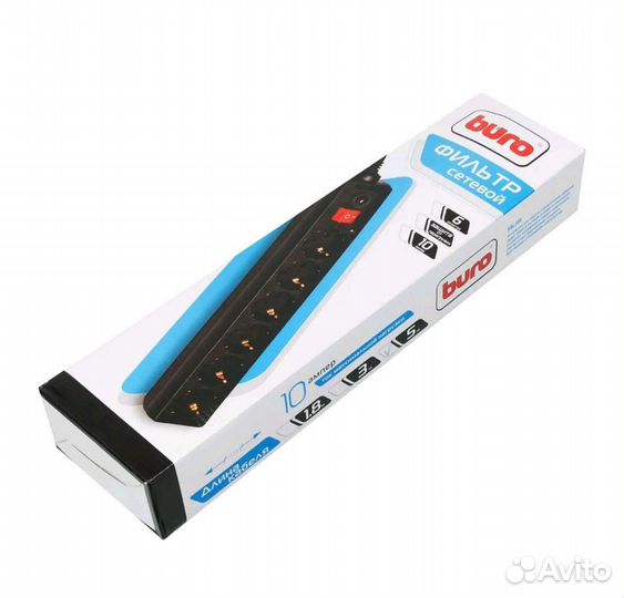 Сетевой фильтр Buro 5м