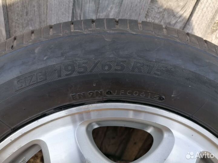 R15 Bridgestone Nextry Ecopia 195/65, PCD 5x114.3 DIA 63