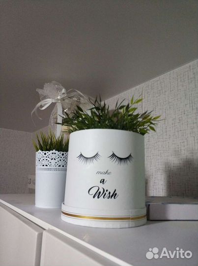 Декоративная коробка С ресницами, с искусственным