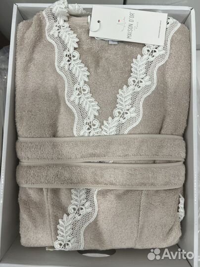 Халат махровый женский