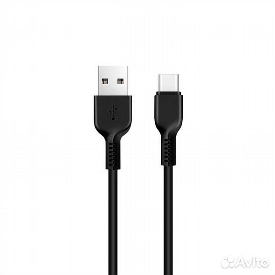 Кабель type-C, кучерявый черный