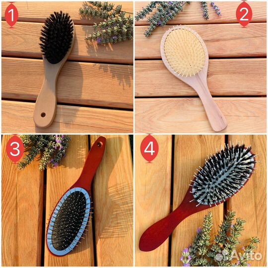 Расческа массажная деревянная