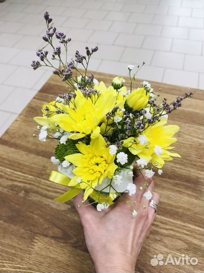 Букет в стакане