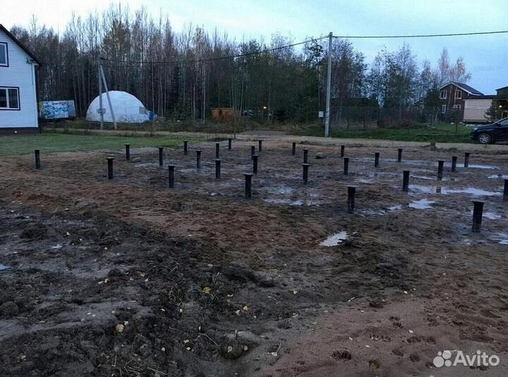 Винтовые сваи для забора