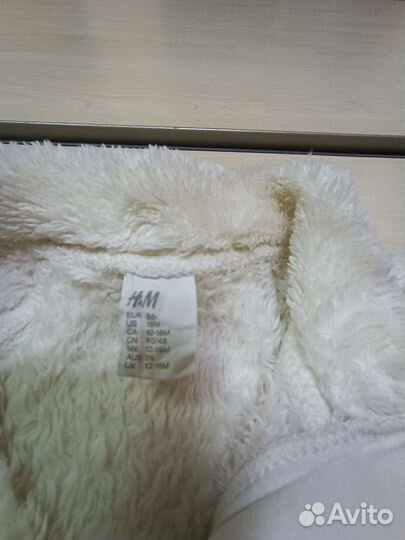 Меховая кофта h&m