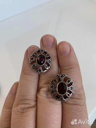 Jenavi комплект кольцо и серьги с Swarovski