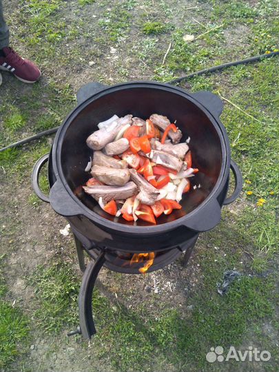 Печь для казана из дисков