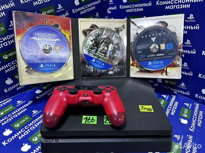 Ps4 slim 1tb,XEN прошитая 15игр