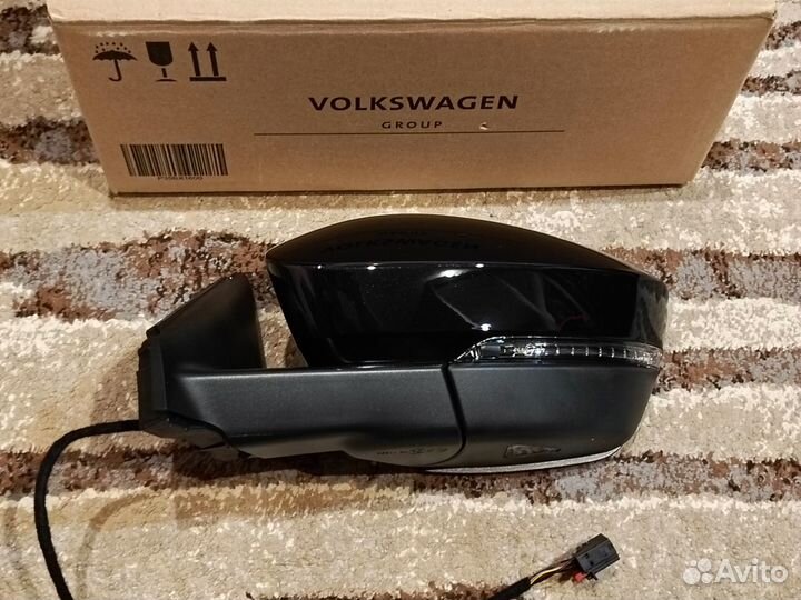 Новое зеркало левое VW Taos черное 9 контактов