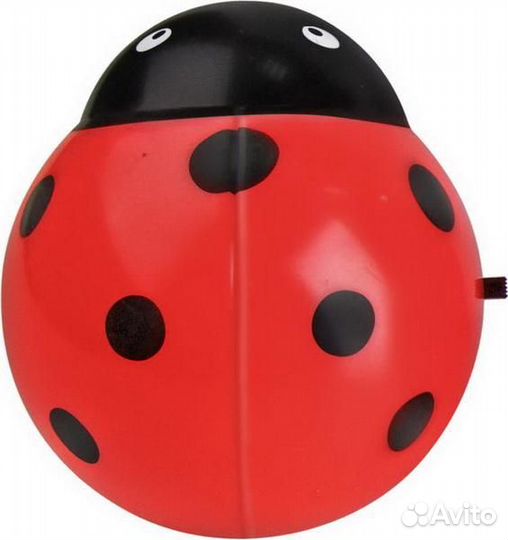 Ночник IN home NLA07-BR, жучок, красный, 51266