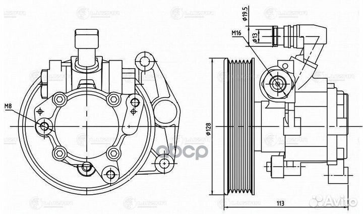 Насос гур mercedes-benz ML (W164) (05) /GL (X164)