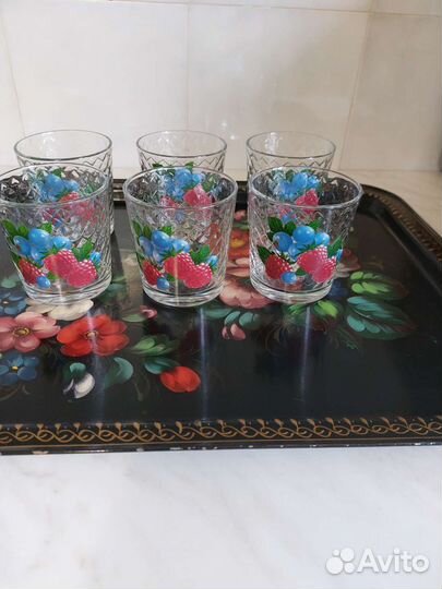 Стаканы граненые, фужеры, рюмки СССР