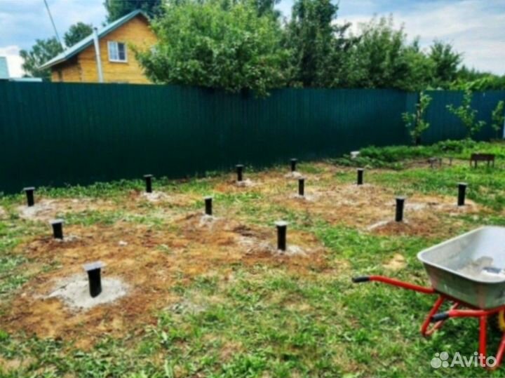 Винтовые сваи для забора