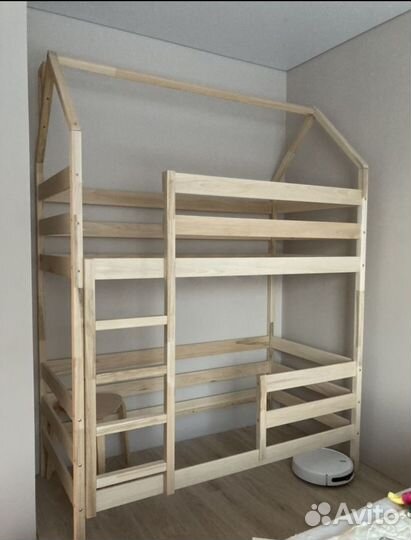 Двухъярусная кровать домик 190х80