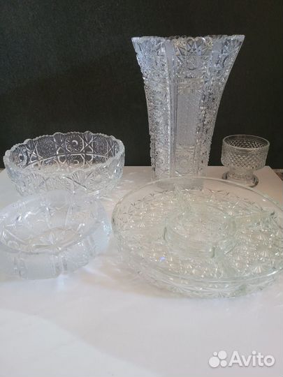 Хрусталь(Ваза,пепельница,мороженица,фруктовница