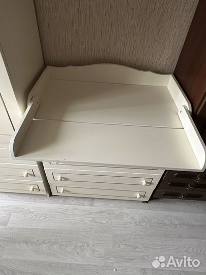 Детский шкаф и комод - пеленальный стол корона