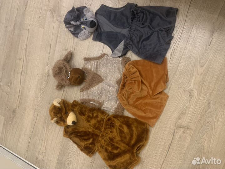 Прокат новогодних костюмов (мишка, волк, баран)