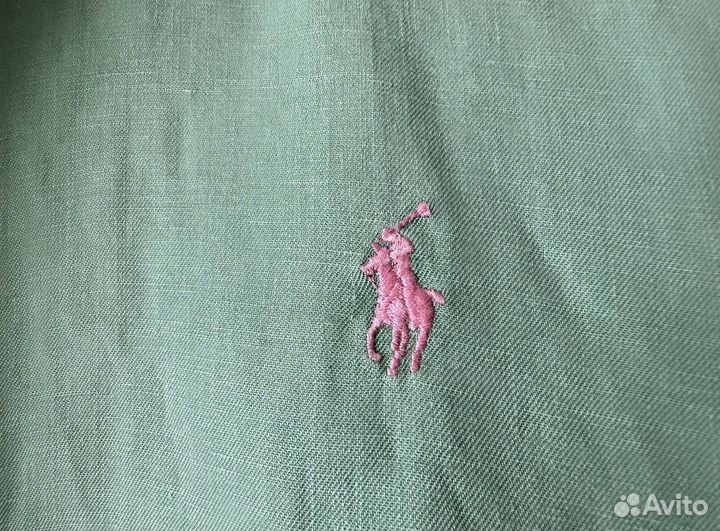 Льняная рубашка ralph lauren с шелком