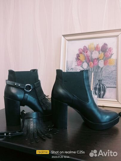 Ботильоны,ботинки Alba,натуральная кожа, 38 р - р