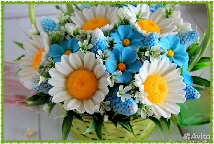 Букет цветов из мыла