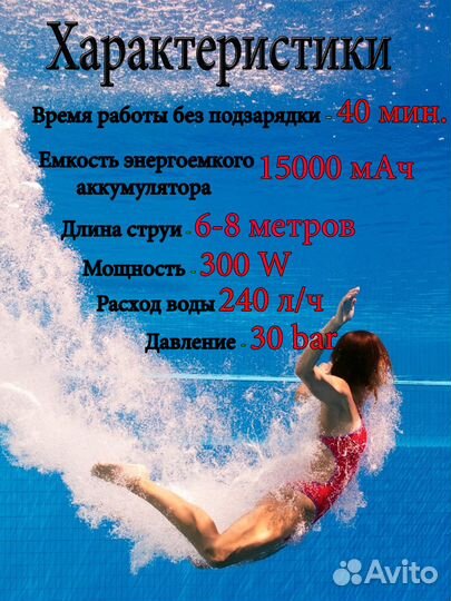 Автомойка аккумуляторная. Новая