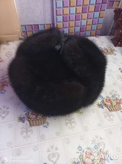 Норковая шапка мужская