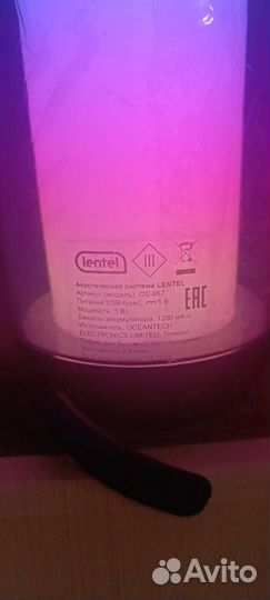 Блютуз колонка lentel