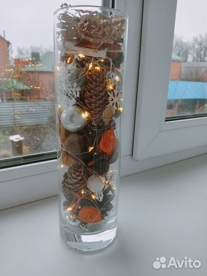 Новогодний фонарик ручной работы