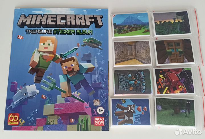 Panini Minecraft Treasure - Альбом и полный сет