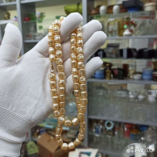 Чешская Бижутерия Бусы Под Жемчуг Чехословакия