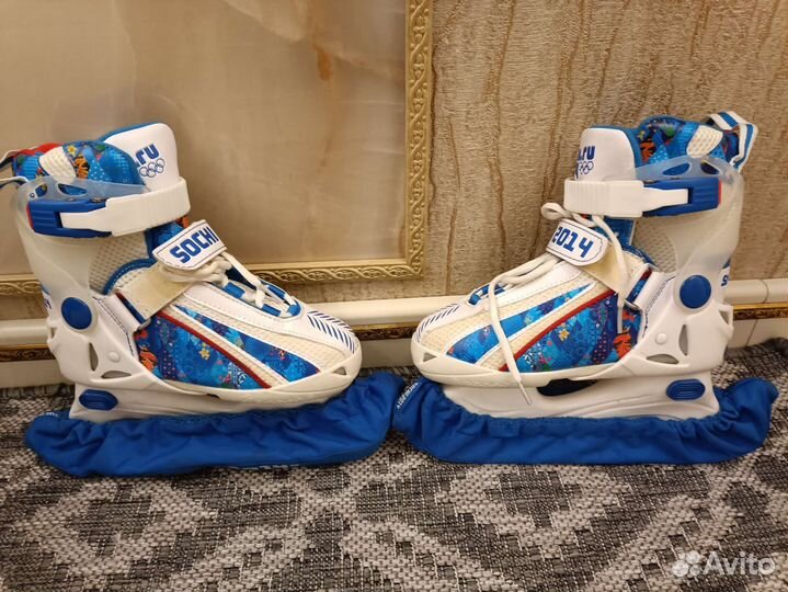 Продам коньки Сочи 2014 раздвижные, р. 29