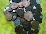 Монеты серебро и медь