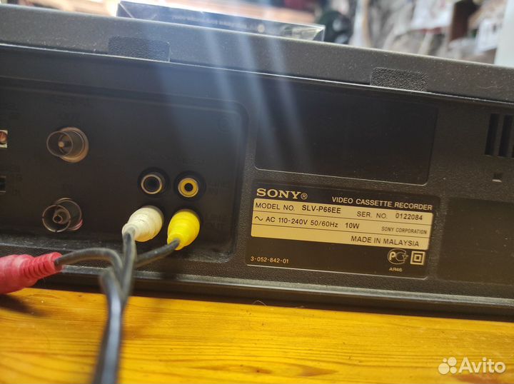 Видеомагнитофон sony slv -p66ee