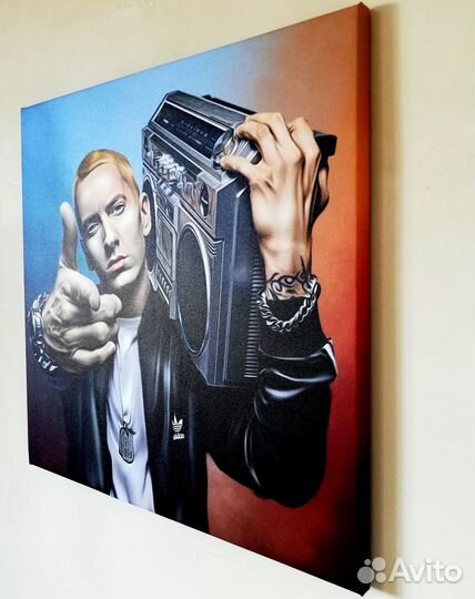 Картина печать на холсте 50*50 эминем