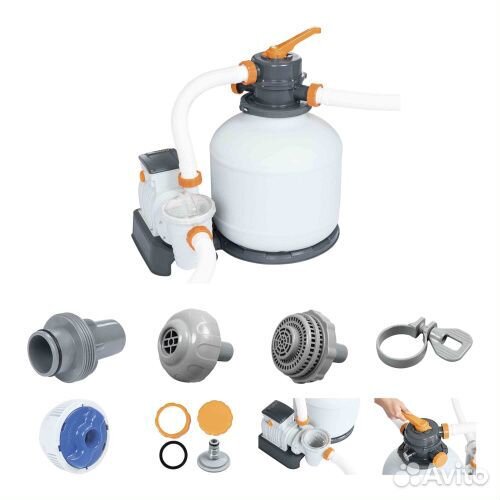 Фильтр-насос песочный 8327 л/ч Bestway 58499