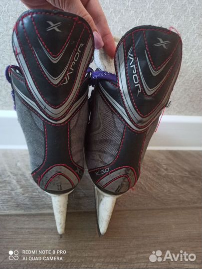 Хоккейные коньки bauer 33,5