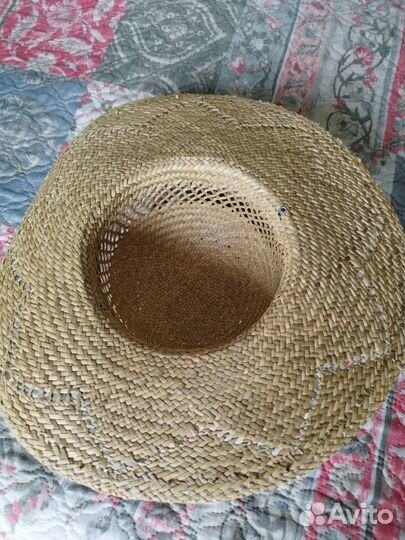 Шляпка летняя соломенная