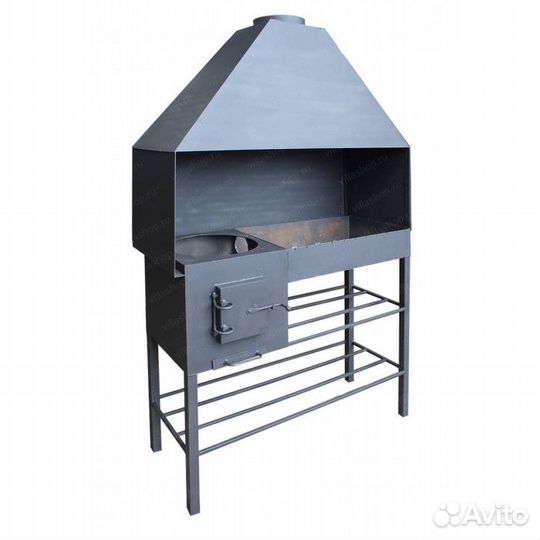 Мангал продольный профессиональный