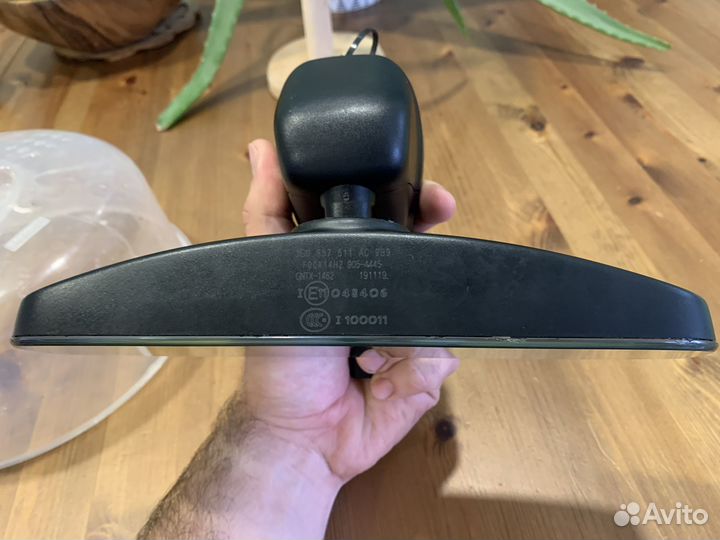 Зеркало заднего вида без рамки на tiguan 2